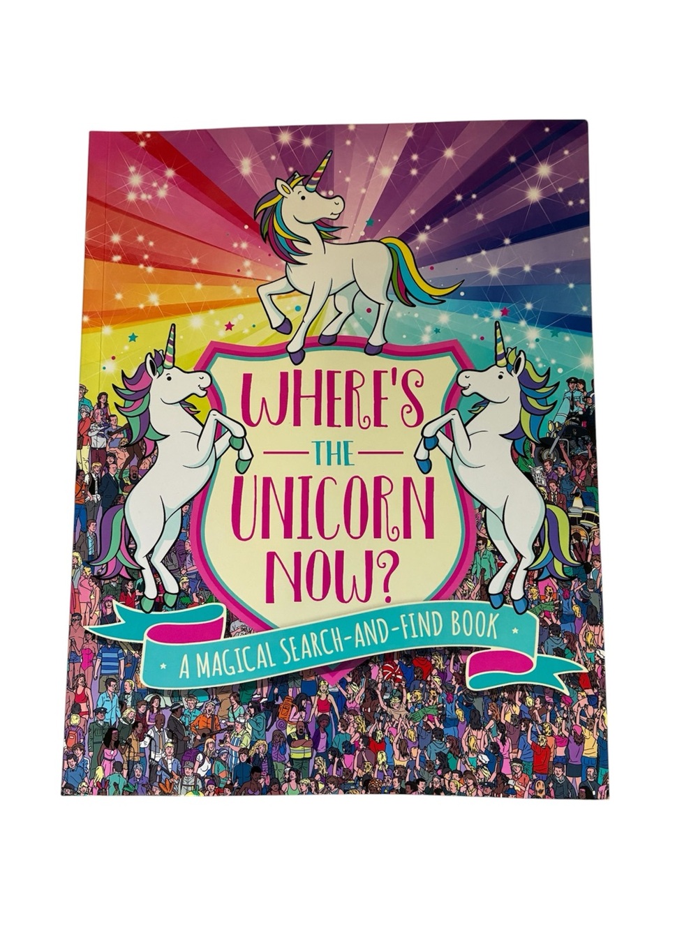 3/$15🎉 SEARCH & FIND BOOK ‘WHERE’S THE UNICORN NOW?’